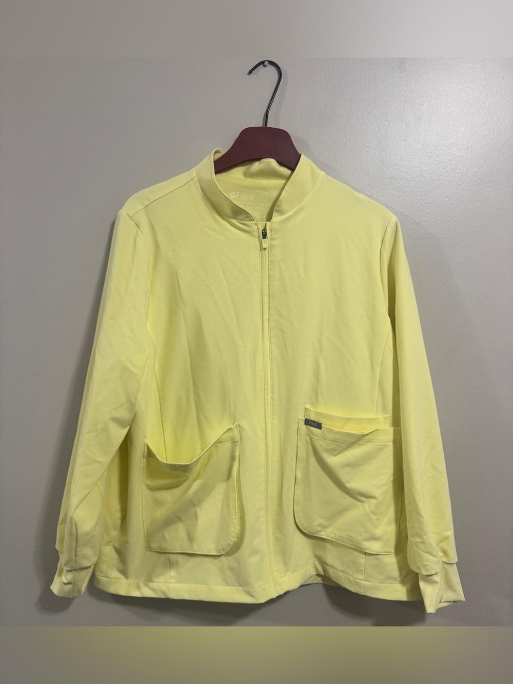 FIGS Sebina Scrub Jacket XXLarge Yellow Technical Collection